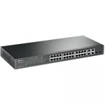 TP-Link T1500-28PCT Switch 24 PoE-Ports + 4 Gigabit-Ports Schwarz