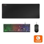 Mars Gaming MCPX Combo Tastiera da gioco Layout portoghese + Mouse + Tappetino per mouse XXL