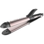 Piastra per Capelli Ceramica Cheratina 2 in 1 Cecotec Bamba RitualCare 1000 220ºC Spegnimento Automatico Accessori Grigio Rosa