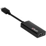 Club 3D Cable Adaptador USB 3.1 Tipo-C a HDMI 2.0 4K Negro Club 3D Cable Adaptador USB 3.1 Tipo-C a HDMI 2.0 4K Negro