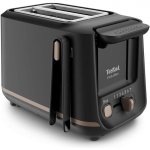 Tostadora Tefal Includeo TT5338 2 Ranuras 850W 7 Niveles Bandeja Recogemigas Negra
