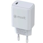 Muvit for Change Cargador Tipo-C PD 30W Blanco