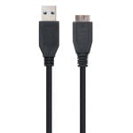 Ewent Cable USB 3.0 a MicroUSB-B Macho/Macho 1.8m Negro