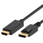 Ewent EC1431 cavo e adattatore video 1,8 m DisplayPort HDMI tipo A (Standard) Nero