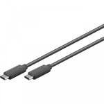 Goobay USB-C Stecker/Stecker-Kabel 1m Schwarz