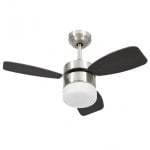 VidaXL Ventilador de Techo con Luz y Mando 39W Marrón Oscuro VidaXL Ventilador de Techo con Luz y Mando 39W Marrón Oscuro