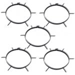 vidaXL Lot de 5 aérateurs de pelouse avec pointes pour rouleau