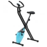 Cyclette magnetica pieghevole VidaXL con cardiofrequenzimetro Nero/Blu