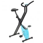 Cyclette VidaXL X-Bike con resistenza al nastro blu