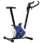 Cyclette VidaXL con resistenza al nastro blu