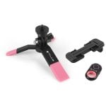 Talius TRI01 Kit Trípode + Mando Bluetooth Rosa