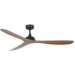 Ventilateur de plafond Faro Gotland avec télécommande 30 W Noir/Bois