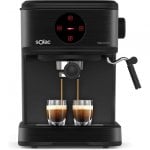 Solac Taste Control Expresso Cafetière 20 Bars Noir