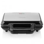 Tristar WF-1171 piastra per waffle 1 waffle 1000 W Nero, Acciaio inossidabile