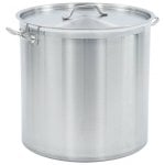 VidaXL Olla con Tapa 98L 50x50cm Acero Inoxidable