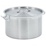 VidaXL Olla con Tapa 44L 45x28cm Acero Inoxidable