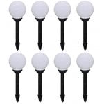 VidaXL Pack de 8 Lampes Solaires de Jardin LED 15cm