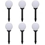 VidaXL Pack de 6 Lampes Solaires de Jardin LED 20cm