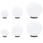 VidaXL Juego Lámparas de Bola LED E27 20/30/40cm 6 Unidades