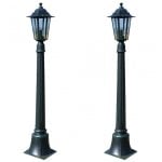 VidaXL Preston Lampe de Jardin E27 105cm Vert Foncé 2 Unités
