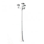 Lampada da giardino VidaXL 3xE27 215 cm Bianca