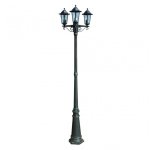 VidaXL Lampe de Jardin 3xE27 215cm Vert Foncé/Noir