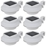 VidaXL Pack 6 Focos Solares para Exterior Blanco