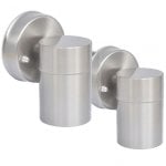 VidaXL Pack 2 Lámparas de Pared para Exterior 3W GU10 Acero Inoxidable