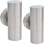 VidaXL Pack 2 Farolas de Pared para Exterior GU10