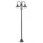 VidaXL Lampada da Giardino 3xE27 220cm Bronzo