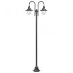VidaXL Lampe de Jardin 2xE27 220cm Bronze