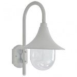 VidaXL Farola de Pared para Jardín  E27 42cm Blanca