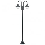 VidaXL Lampe de Jardin 2xE27 220cm Vert Foncé