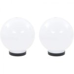 VidaXL Confezione da 2 Lampade LED Sferiche E27 20cm