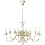 VidaXL Lustre Antique 8xE14 Blanc