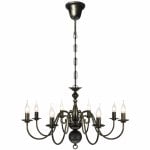 VidaXL Lustre 8xE14 Noir