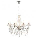 VidaXL Lustre 8xE14 Argent