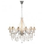 VidaXL Lustre 12xE14 Argent