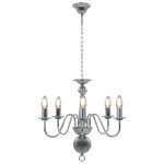 VidaXL Lustre 5xE14 Argent