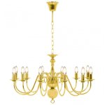 VidaXL Lustre Suspension 12xE14 Doré