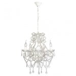 Lustre vidaXL 5xE14 Cristal Chandelier 2800 Perles Métal Design Classique