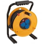 Brennenstuhl Brobusta H07RN-F 3G2.5 Avvolgicavo 3 Uscite 40m Nero/Giallo