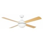 Ventoinha de Teto com Luz Universal Blue Siroco 70W 132cm 3 Velocidades Comando Temporizador Função Inverno