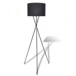 Lampada da terra VidaXL E27 Nera