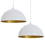 VidaXL Pack 2 Lampade da Soffitto Orientabili E27 Bianco