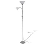 VidaXL Lampadaire E27 Acier inoxydable