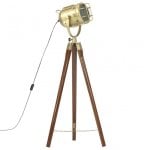 vidaXL Lampadaire avec trépied 97 cm Or