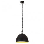 VidaXL Vintage Lámpara Colgante Redona 31cm E27 Negro