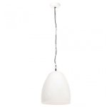 VidaXL Suspension Industrielle Ronde E27 42cm Blanc