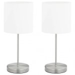 VidaXL Pack de 2 Lampes de Table Tactiles E14 Blanc